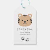 Tiger Face - Dank je wel voor Cadeaulabel (Voorkant)