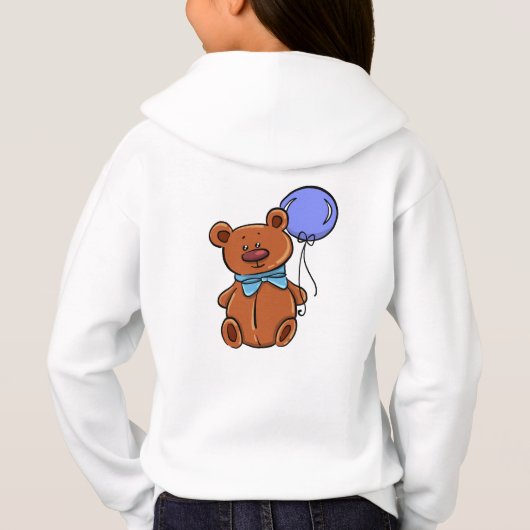 Tiger Face Design Meisje, s Pullover Hoodies (Achterkant)