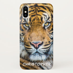 Tiger Face - Gepersonaliseerde naam Case-Mate iPhone Case