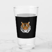 Tiger Face Glass Cup Glas (Achterkant)