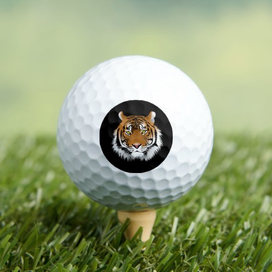 Tiger Face Golf Balls Golfballen (Insitu Shirt)