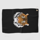 Tiger Face Golf Towel  Golfhanddoek (Horizontaal)