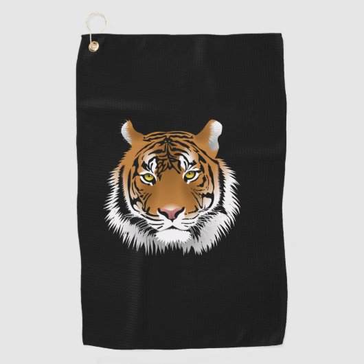 Tiger Face Golf Towel  Golfhanddoek (Voorkant)