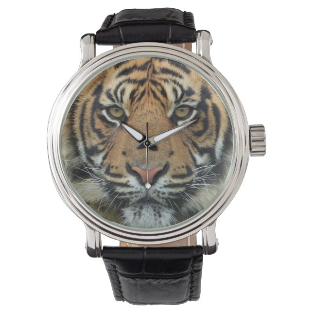 Tiger Face Horloge (Voorkant)