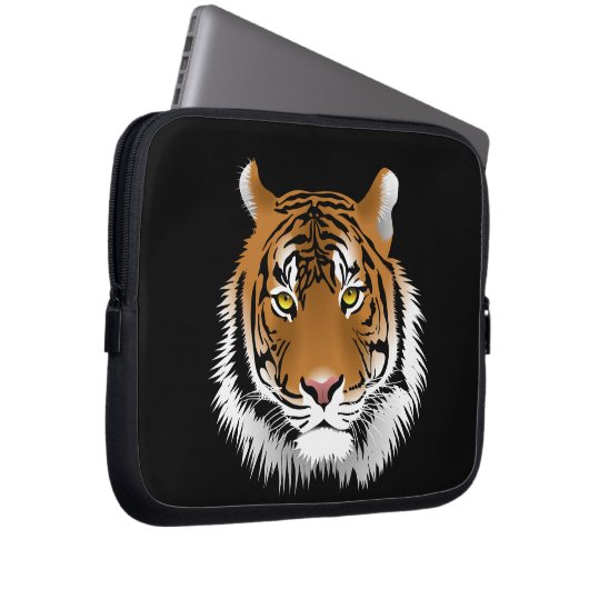 Tiger Face Laptop Sleeve (Voorkant Rechts)