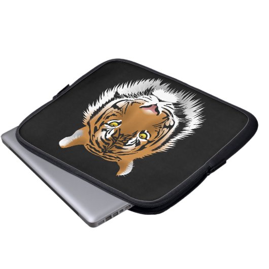 Tiger Face Laptop Sleeve (Voorkant onderkant)