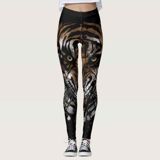 Tiger Face Leggings (Voorkant)