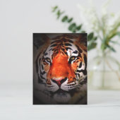 Tiger Face Motivational Artwork Briefkaart (Staand voorkant)