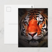 Tiger Face Motivational Artwork Briefkaart (Voorkant / Achterkant)
