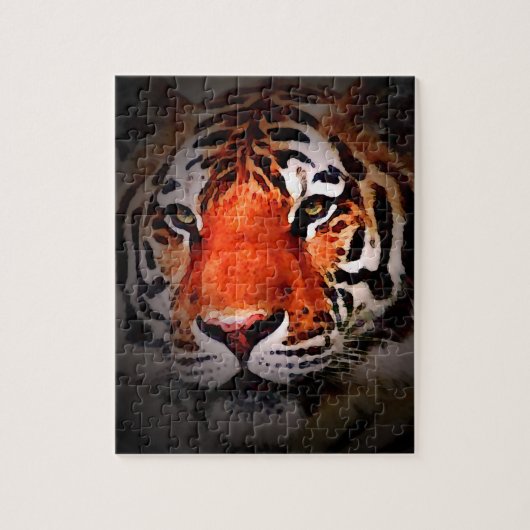 Tiger Face Motivational Artwork Legpuzzel (Verticaal)