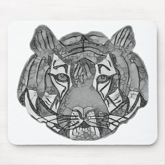 Tiger Face Muismat (Voorkant)