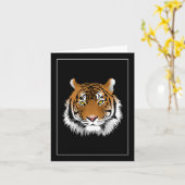 Tiger Face Note-Kaart Kaart (Gele Bloem)
