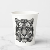 Tiger Face Papieren Bekers (Voorkant)