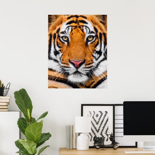 Tiger Face Poster (Thuiskantoor)