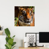 Tiger Face Poster (Thuiskantoor)