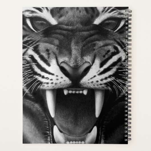 Tiger Face sluiten Planner (Achterkant)