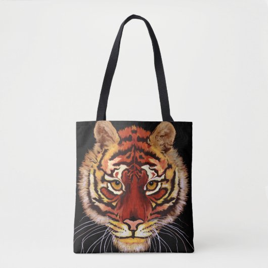 Tiger Face Tote Bag (Voorkant)