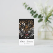 Tiger Face Visitekaartje (Staand voorkant)