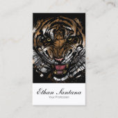 Tiger Face Visitekaartje (Voorkant)