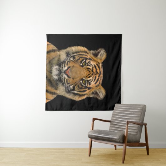 Tiger Face Wandkleed (In Situ (horizontaal))