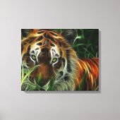 Tiger Face Wrapped Canvas Afdruk (Voorkant)