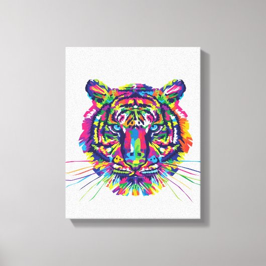 Tiger Face | Zazzle_Growshop. Canvas Afdruk (Voorkant)