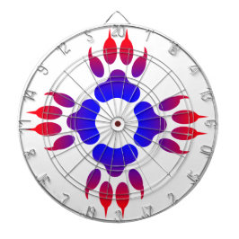 Tiger Feet Print Metal Cage Dartboard Dartbord