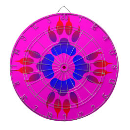 Tiger Feet Print Metal Cage Pink Dartboard Dartbord