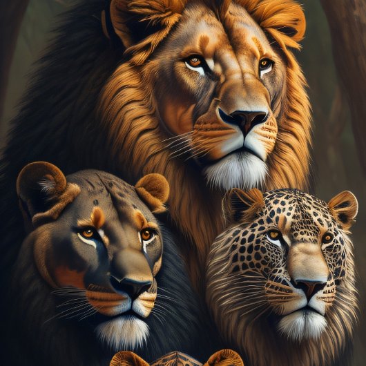 Tiger, feline familiy, enige cat tiger v3 tissuepapier