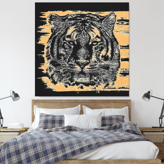 Tiger Fine Art 2 Wrapped Canvas (Insitu (Slaapkamer))