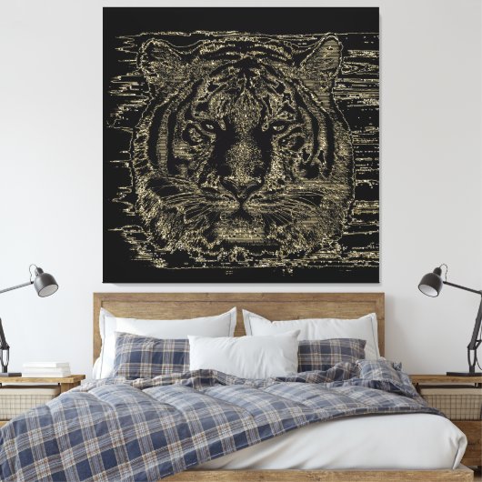 Tiger Fine Art 3 Wrapped Canvas (Insitu (Slaapkamer))