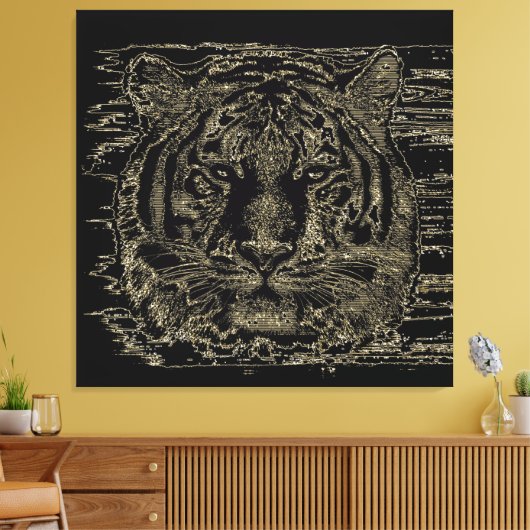 Tiger Fine Art 3 Wrapped Canvas (Insitu (Woonkamer))
