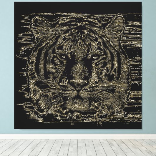 Tiger Fine Art 3 Wrapped Canvas (Insitu (Houten vloer))