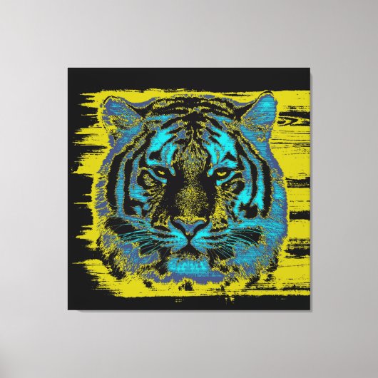 Tiger Fine Art Wrapped Canvas Afdruk (Voorkant)