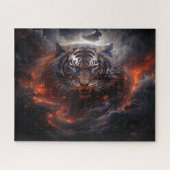 Tiger Fire Storm Surreal Fantasy Art Legpuzzel (Horizontaal)