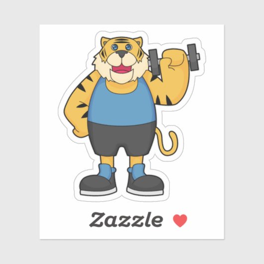 Tiger Fitness Dumbbell Sticker (Vel)