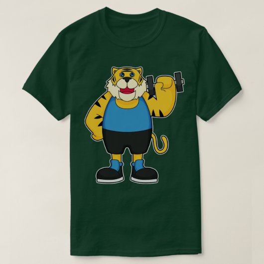 Tiger Fitness Dumbbell T-shirt (Design voorkant)