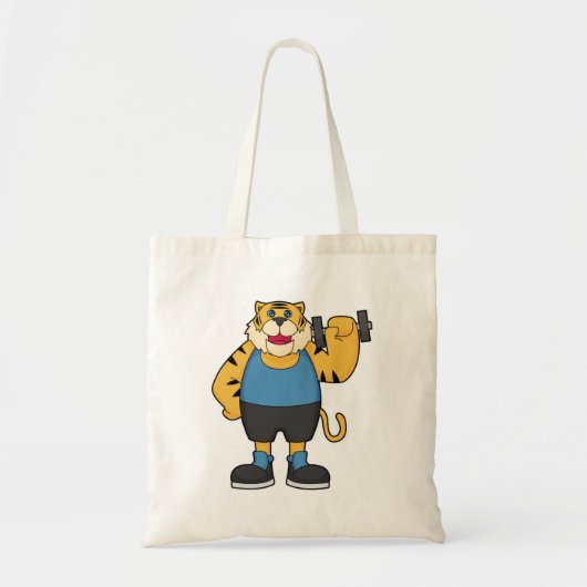 Tiger Fitness Dumbbell Tote Bag (Voorkant)