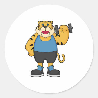 Tiger Fitness Hanteer Ronde Sticker