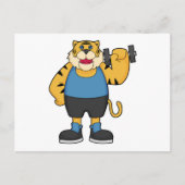 Tiger Fitness Hanteerbaar Briefkaart (Voorkant)