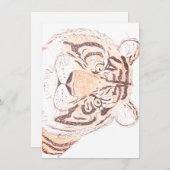 Tiger - Flat Dank u kaart (Voorkant / Achterkant)