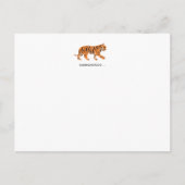 Tiger Flat Notecard Briefkaart (Voorkant)