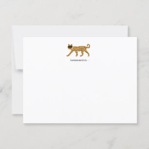 Tiger Flat Notecard Briefkaart