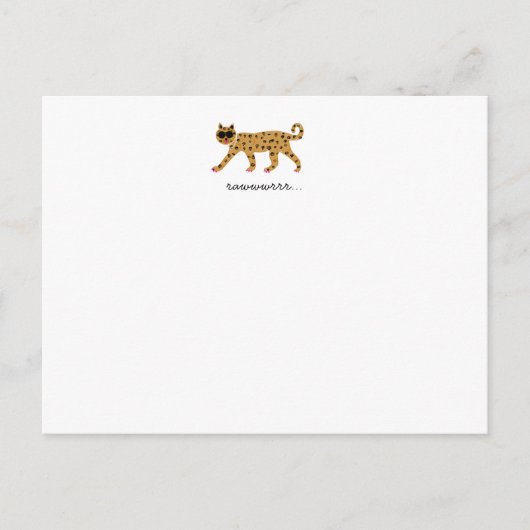 Tiger Flat Notecard Briefkaart (Voorkant)