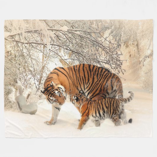 Tiger Fleece Blanket (Voorkant (Horizontaal))