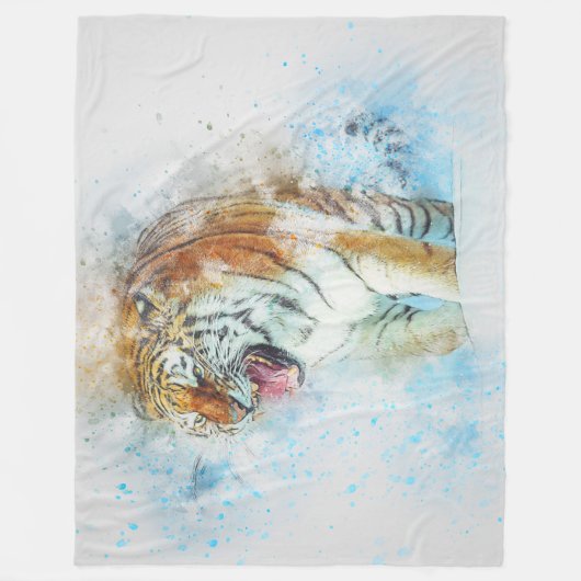 Tiger Fleece Blanket (Voorkant)