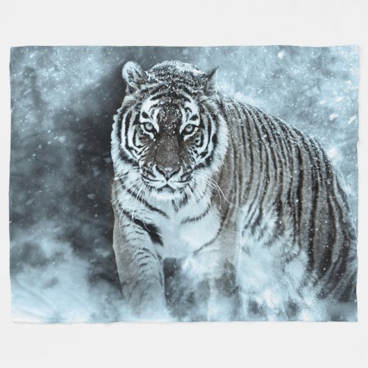 Tiger Fleece Blanket (Voorkant (Horizontaal))