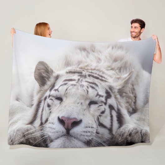 Tiger Fleece Blanket (In situ)