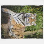 Tiger Fleece Blanket Deken (Voorkant (Horizontaal))