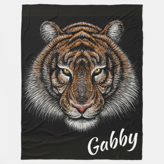 Tiger Fleece Blanket Deken (Voorkant)